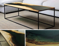 Contemporary River Table Using GlassCast 50 Epoxy Resin Thumbnail